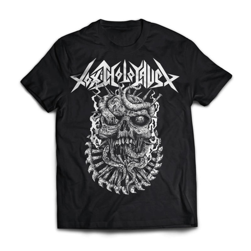 TOXIC HOLOCAUST SKULL T-SHIRT