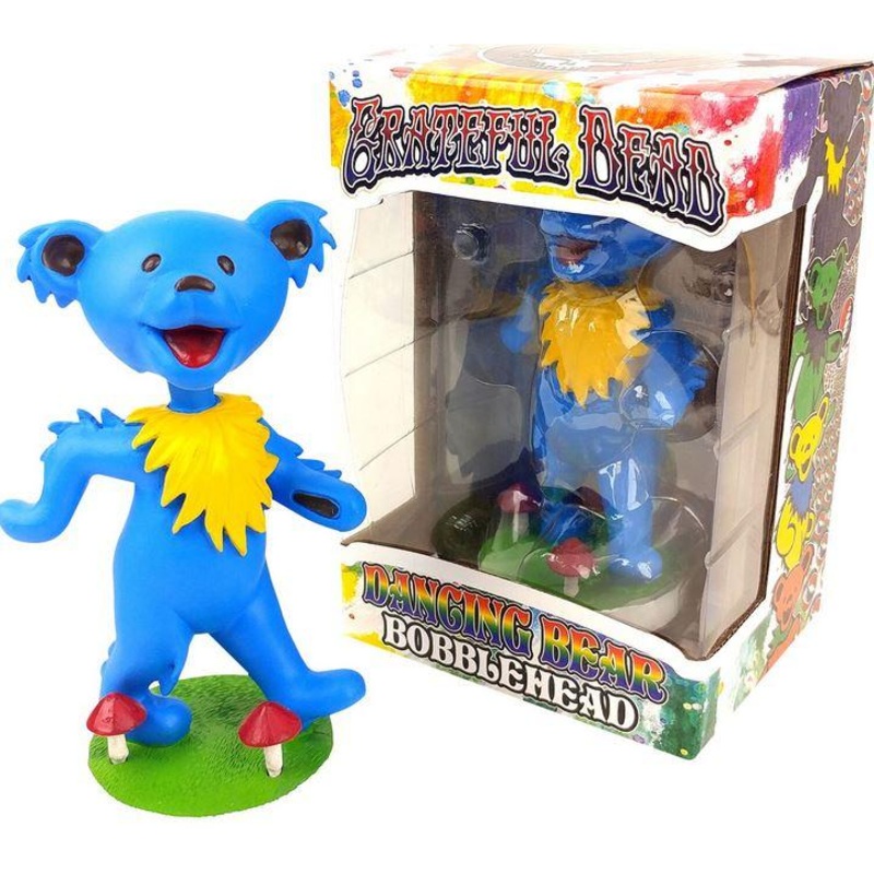 GRATEFUL DEAD DANCING BEAR BOBBLEHEAD - BLUE