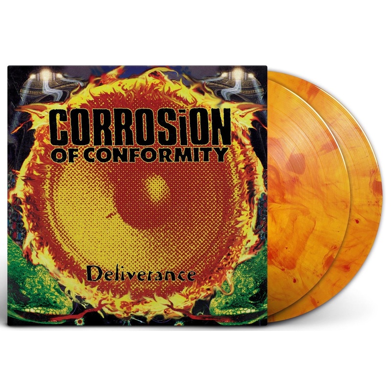 CORROSION OF CONFORMITY DELIVERANCE LIMITED-EDITION RED & ORANGE SPLATTER 2LP ONLY 500 MADE