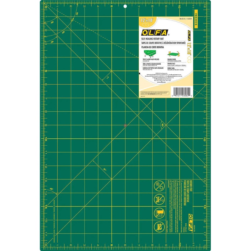 Cutting Mat with Grid 12in x 18in