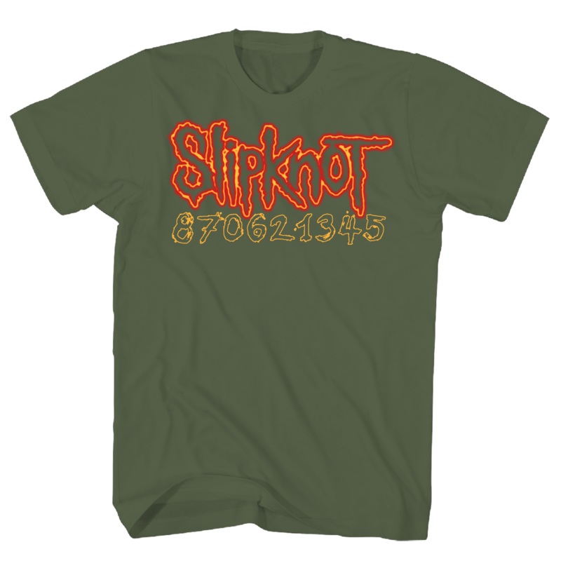 SLIPKNOT NEON DONT JUDGE ME FRT MILTARY GREEN