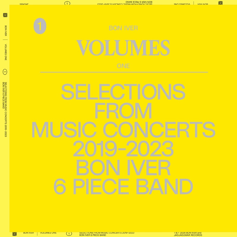 Bon Iver - Volumes One: Selections From Music Concerts 2019-2023 Bon Iver 6 Piece Band - LP