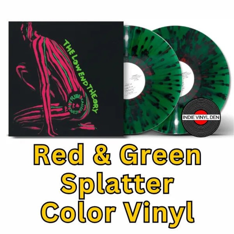 A Tribe Called Quest - The Low End Theory - Green & Red Splatter Color Vinyl Record