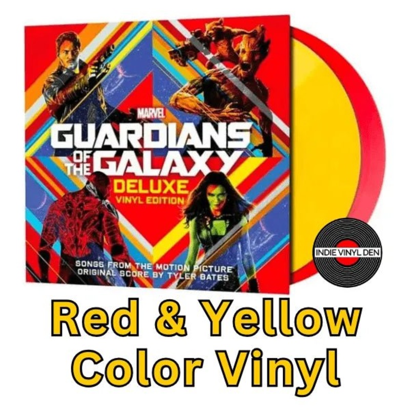 Guardians of the Galaxy - Original Soundtrack: Deluxe - Red & Yellow Color Vinyl Record 2LP New (Copy)