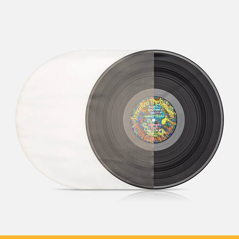 Round Bottom 12" Record Inner Sleeves - Frosted 40 Micron HDPE