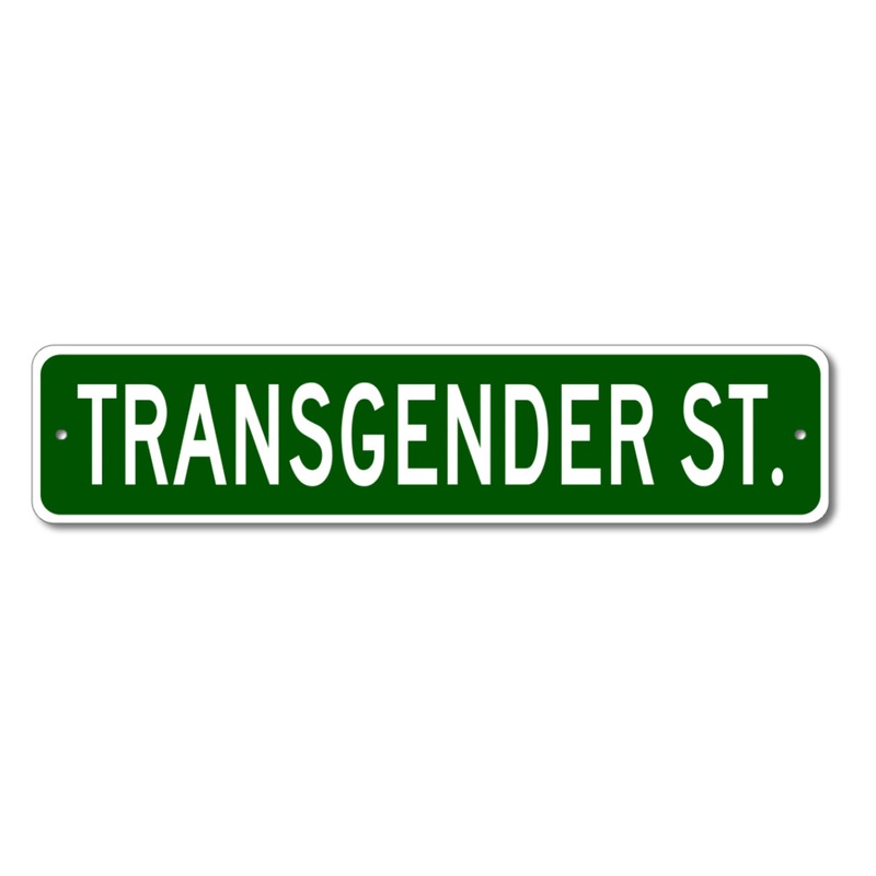 Left at London - Transgender St. Sign
