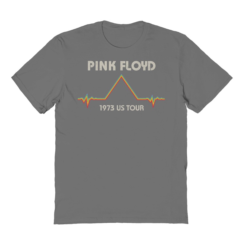 Goodie Two Sleeves Pink Floyd EKG Pyramid Tour Charcoal T-Shirt