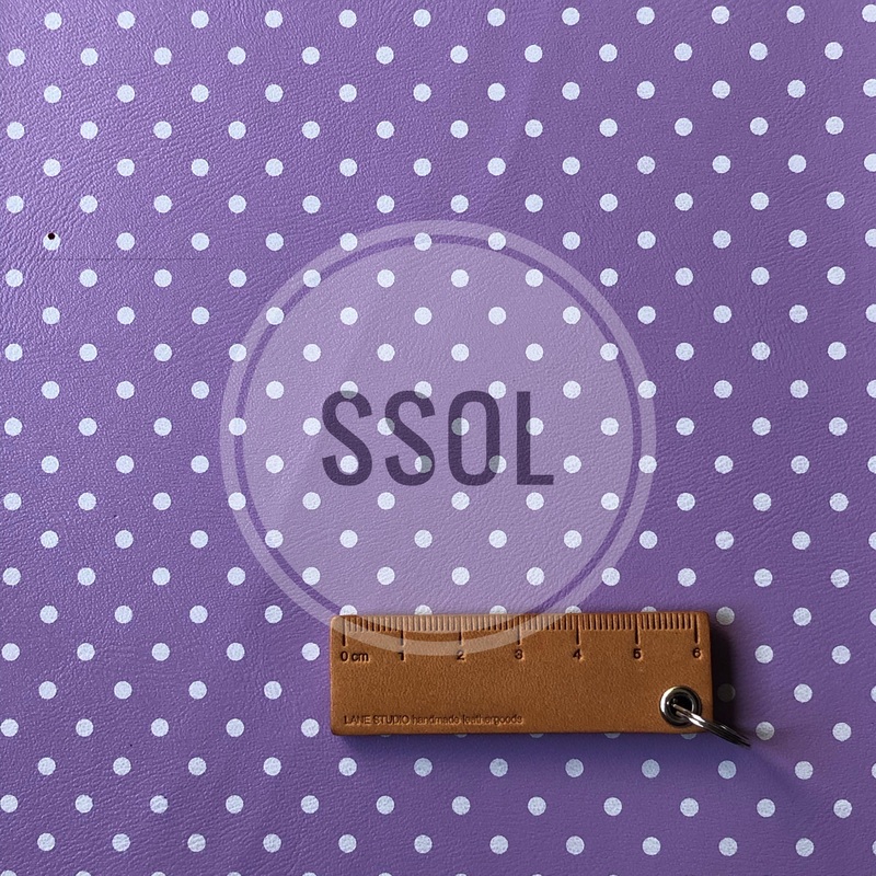 Vinyl/PU Leather - Polka04 (Lilac)