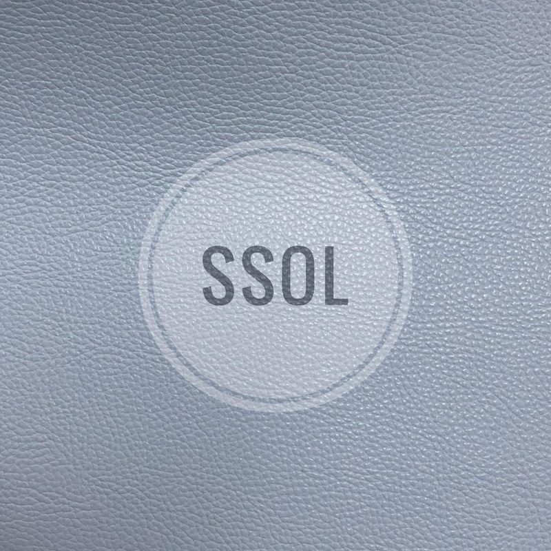 Vinyl/PU Leather - Plain Solids Textured 15 (Periwinkle)