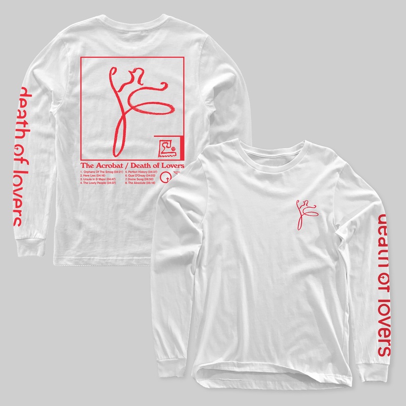 Death Of Lovers "The Acrobat" White Long Sleeve T-Shirt