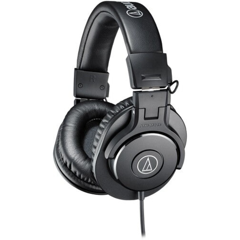 Audio Technica Ath-M30X Pro Monitor Headphones Blk - Audio Technica ATH-M30X Professional Studio Monitor Headphones - PRO Audio (Black)
