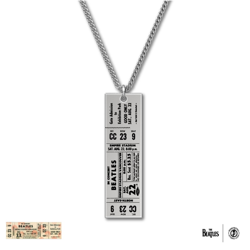 1964 Tour Ticket Necklace 5 - Vancouver 8/22/64