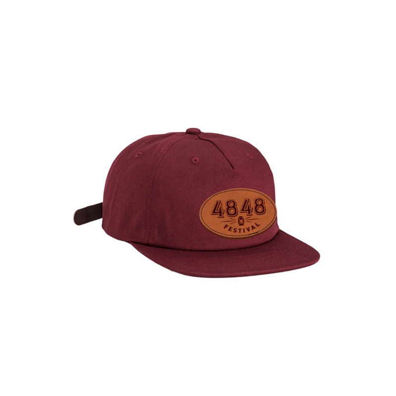 4848 Five Panel Hat, Maroon