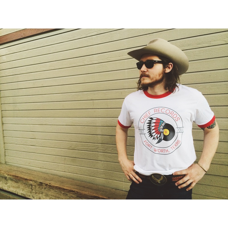 Chief Records Ringer Tee Wht