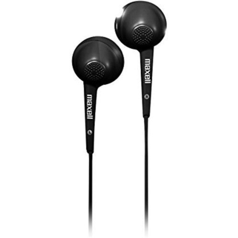 Maxell 191569 Jelleez Earbuds Microphone Black - Maxell 191569 JELM-BK Jelleez Earbuds Soft Comfort Fit with Microphone (Black)