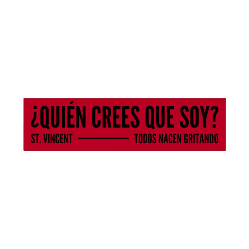 QUIN CREES QUE SOY? STICKER