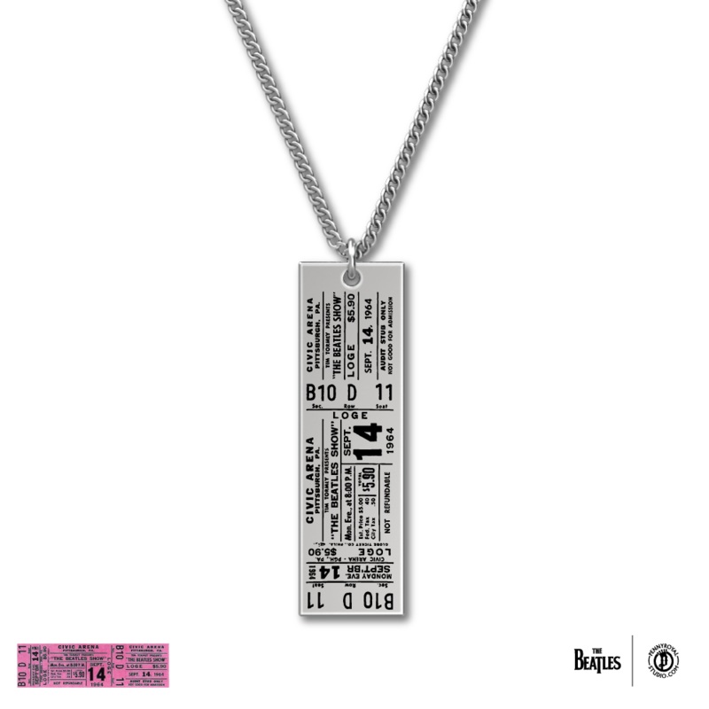 1964 Tour Ticket Necklace 21 - Pittsburgh 9/14/64