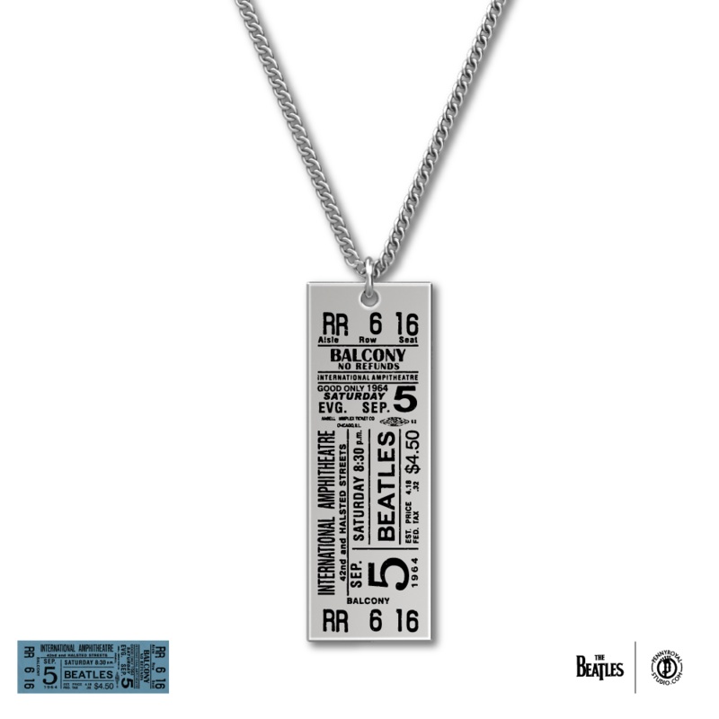 1964 Tour Ticket Necklace 14 - Chicago 9/5/64