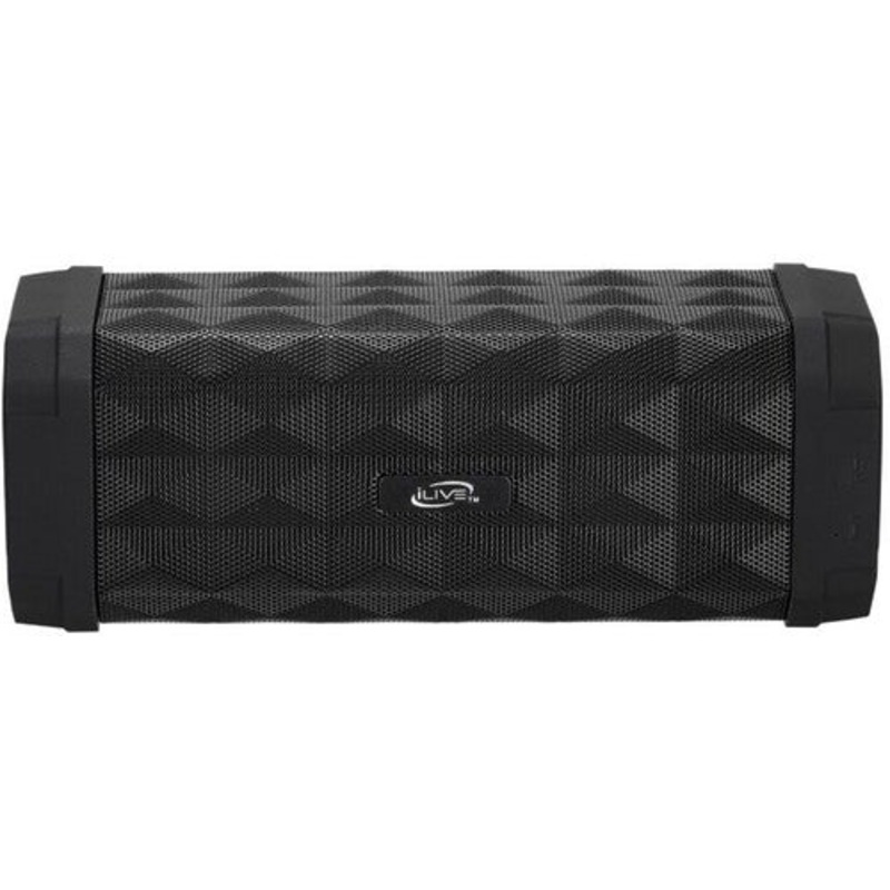 Ilive Isbw303B Duro Bt Ixp5 Speaker Rechrgable Blk - iLive ISBW303B Duro Bluetooth IXP5 Water Resistant Speaker Rechargeable (Black)