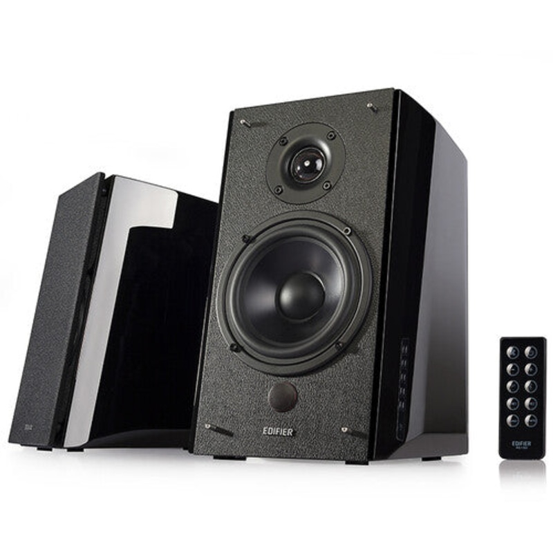 Edifier 4001369 R2000Db 2.0 Shelf Spkrs Bt 120W Bk - Edifier R2000DB 2.0 Shelf Speakers Bluetooth Wireless - 120 Watts (Piano Black)