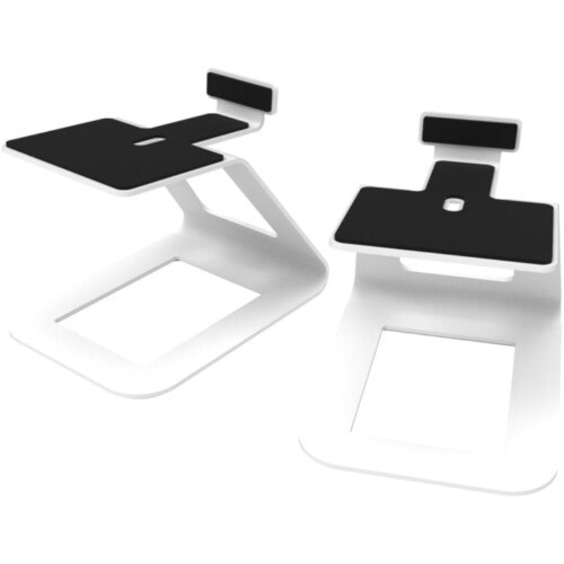 Kanto SE6W Desktop Speaker Stands Lrg Spk Pair Wht - Kanto SE6W Elevated Desktop Speaker Stands for Large Speakers - Pair (White)