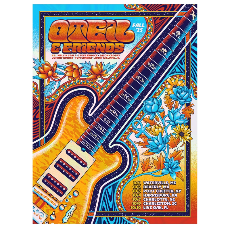 2025 Oteil & Friends Fall Poster, Foil