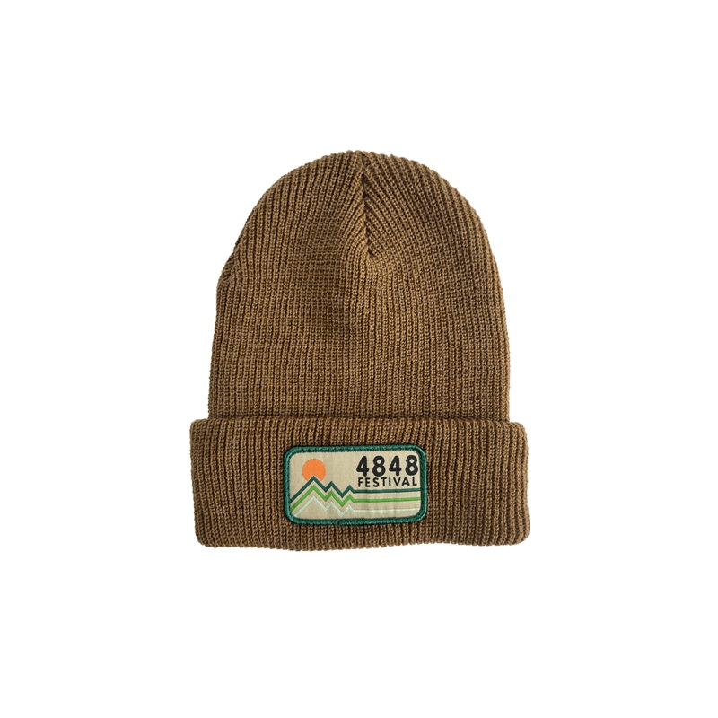 4848 Retro Sunset Patch Beanie