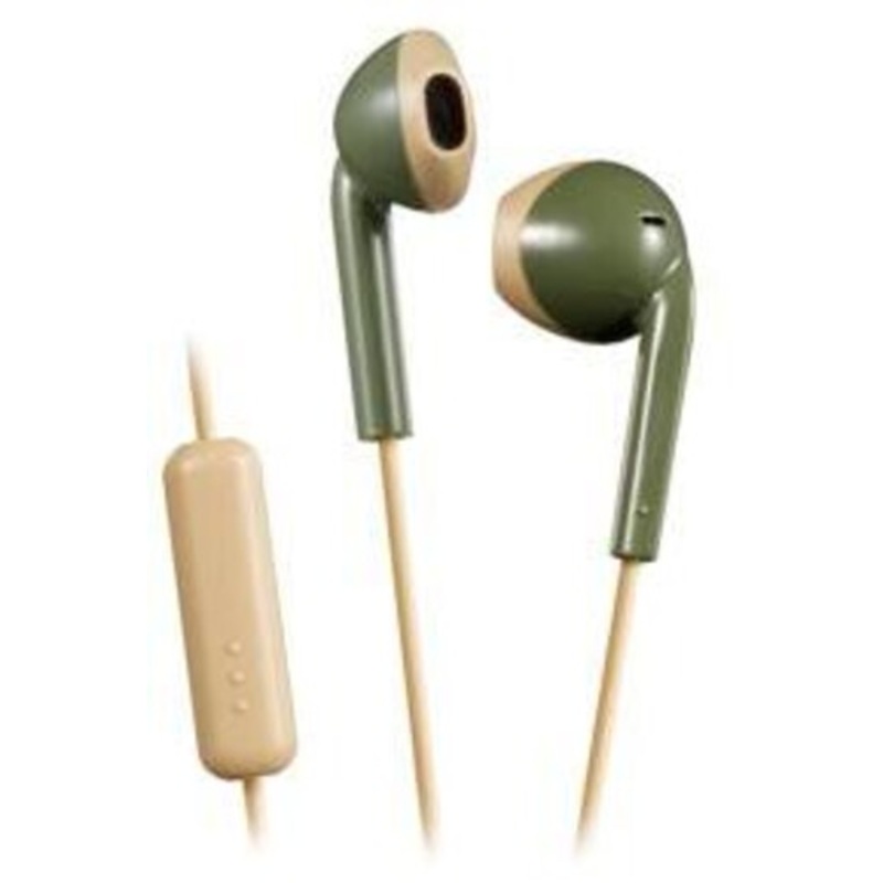 Jvc Haf19Mgc Vintage Earbuds Ipx2 Mic Remote Green - JVC HAF19MGC Vintage Earbuds IPX2 Sweat Proof Includes Mic & Remote (Green)
