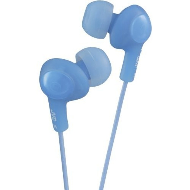 Jvc Hafr6a Gumy Plus Earbuds Mic Remote Blue - JVC HAFR6A GUMY Plus Earbuds With Microphone & In-line Remote (Blue)