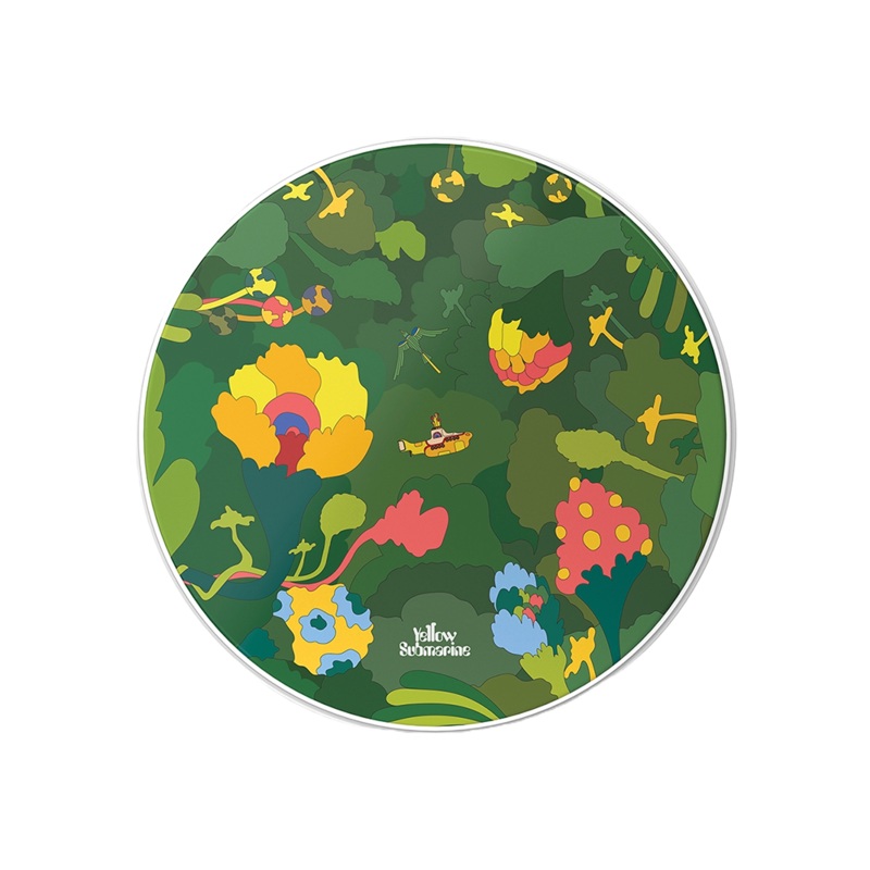 20" Yellow Submarine Resonant Bass Drumheads - Green