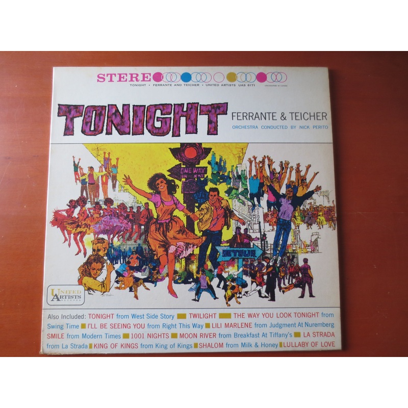 FERRANTE and TEICHER, TONIGHT Record, Soundtrack Album, Vintage Vinyl, Soundtrack lp, Musicals, Jazz Albums, 1985 Records