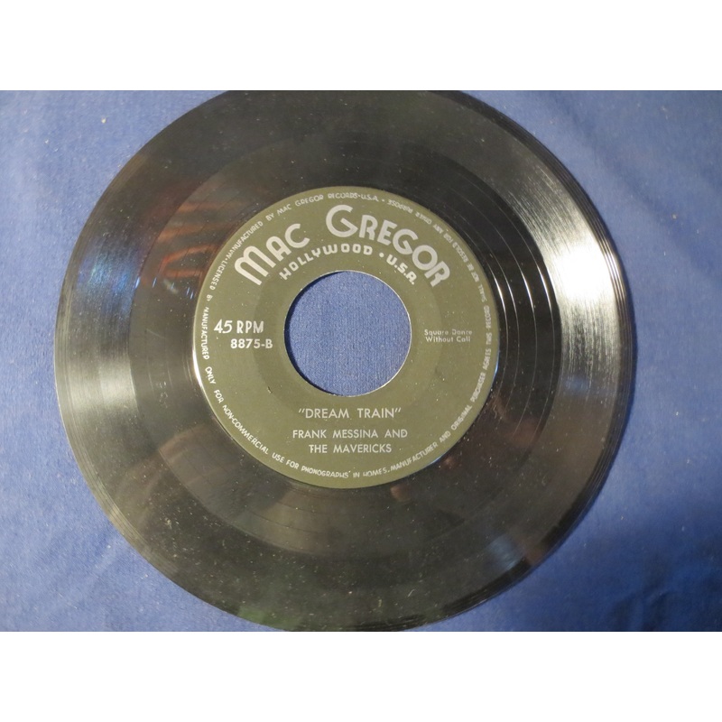 FRANK MESSINA and the MAVERICKS, Dream Train, Square Dance Records, Country Record, 45 Rpm Records, Vintage Vinyl, Vinyl Lp