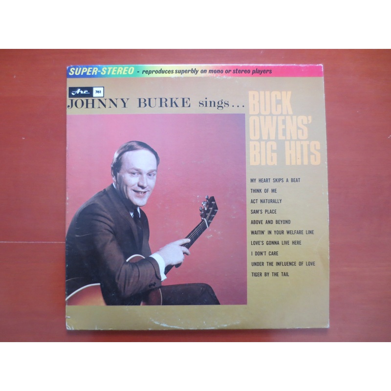 JOHNNY BURKE, Johnny Burke Album, Vintage Vinyl, Johnny Burke Lp, Vinyl Record, Johnny Burke Vinyl, 1968 Records