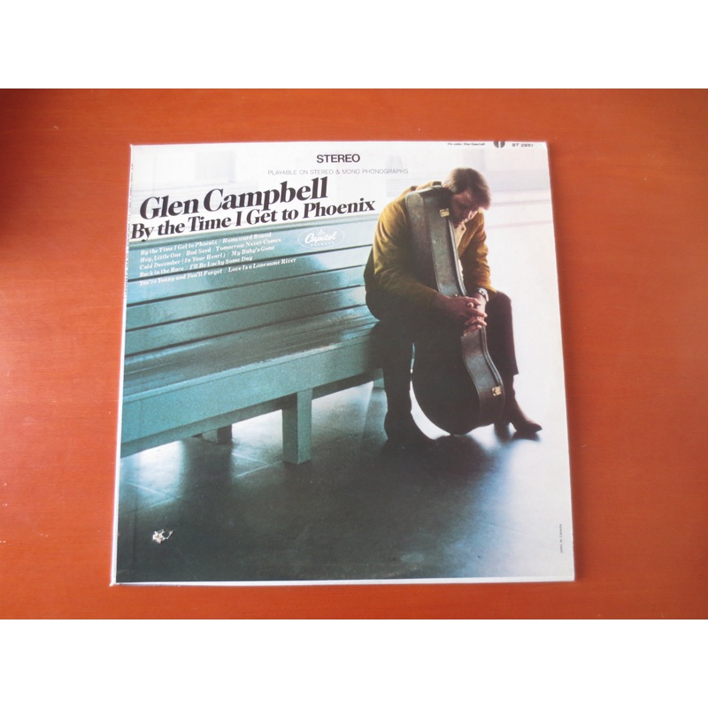 GLEN CAMPBELL, Get To PHOENIX, Glen Campbell Vinyl, Glen Campbell Lp, Country Record, Vintage Vinyl, Lp, 1967 Records