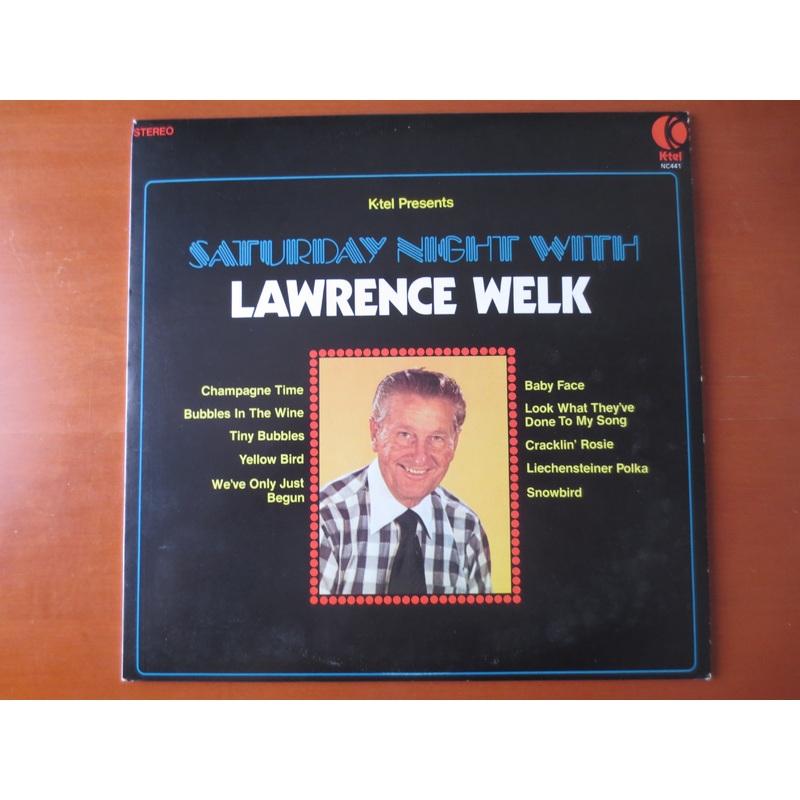 LAWRENCE WELK, Saturday Night, K-Tel Album, Vintage Album, 1975 Record, Vinyl Lp
