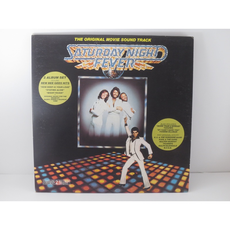 SATURDAY NIGHT FEVER, The Bee Gees, Disco Soundtrack, Vintage Album, 1977 Record, Vinyl Lp