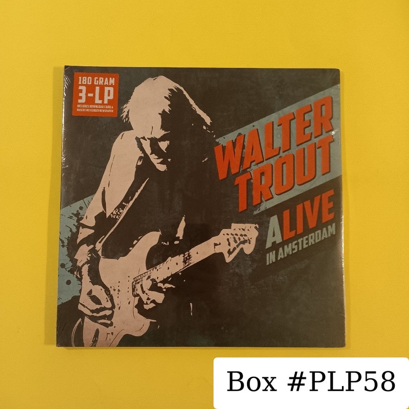 Walter Trout - Alive In Amsterdam 3LP - 2016 - PRD 7492 1 - New - Sealed - Vinyl