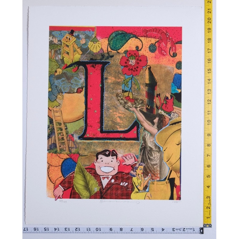 Bruce Helander - Love Letters "L" Ladybug Liberty - 1998 - New - Art