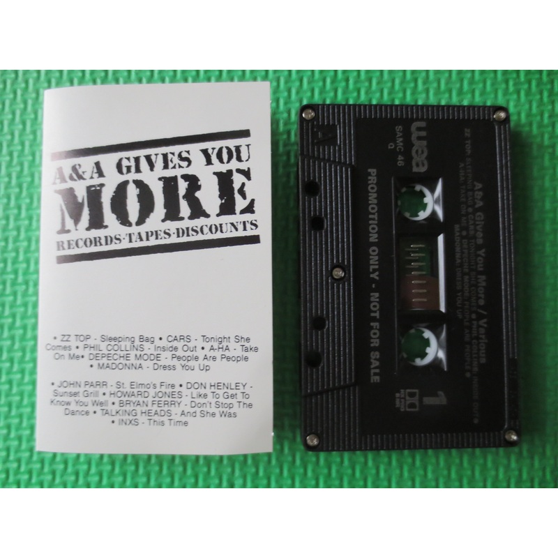 A&A Gives You More, POP MUSIC COMPILATION, 1984 Cassette Tape, Vintage Cassette