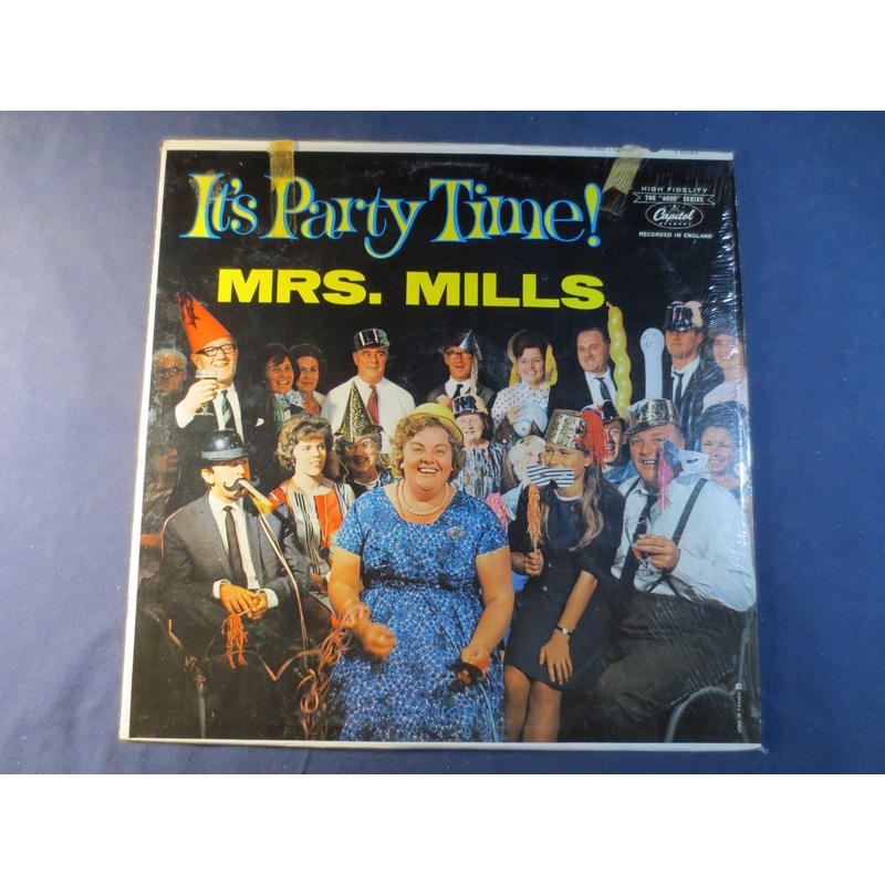 Mrs. MILLS, It's PARTY TIME, Ragtime Records, Honky Tonk Records, Vintage Vinyl, Record Vinyl, Vinyl Record, 1964 Records