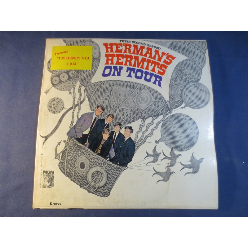 HERMAN'S HERMITS, On TOUR, Pop Records, Vintage Vinyl, Record Vinyl, Records, Vinyl Records, Vinyl Albums, Lp, 1965 Records