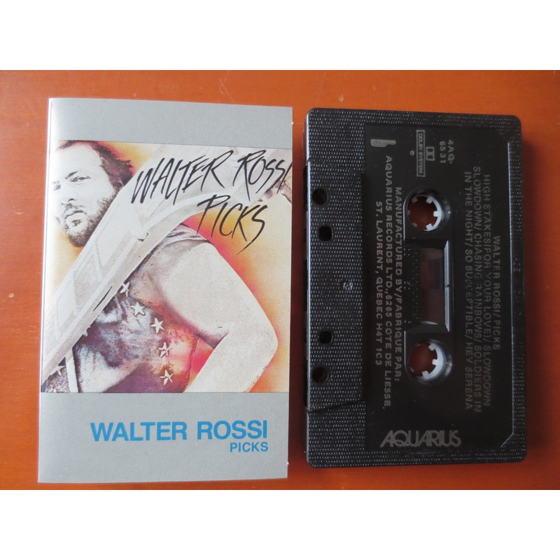 WALTER ROSSI, Picks, 1980 Cassette Tape, Vintage Cassette