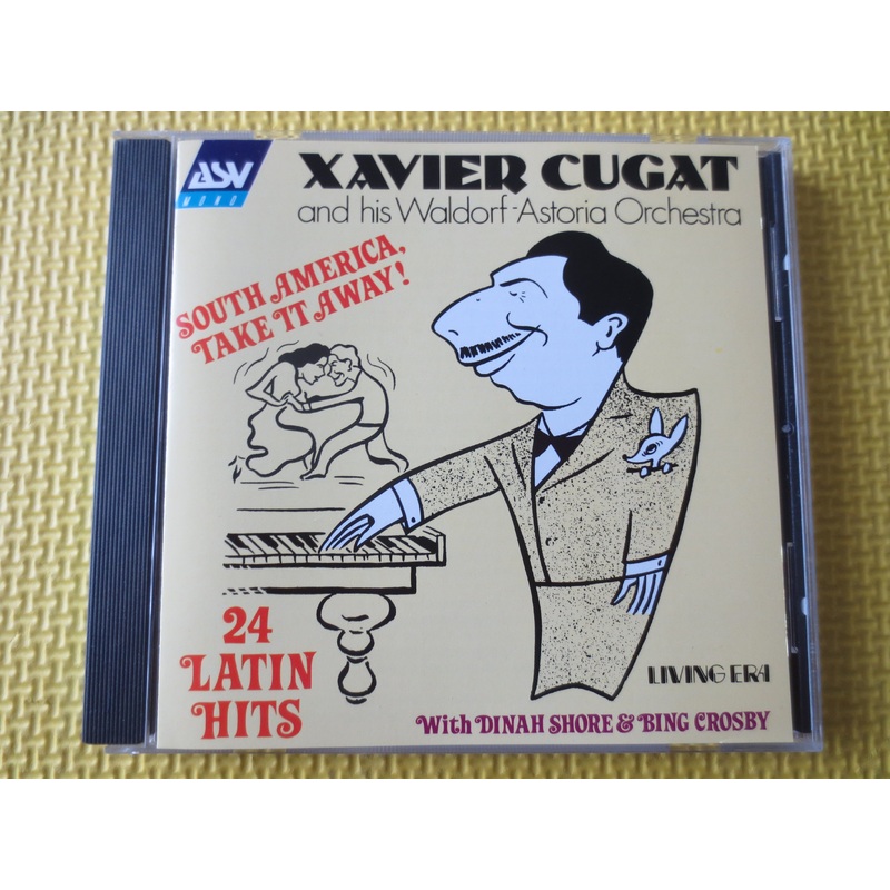 XAVIER CUGAT, 24 LATIN Hits, Xavier Cugat Cd, Latin Music Cd, Xavier Cugat Album, Spanish Music Cd, Music Cd, 1992 Compact Disc