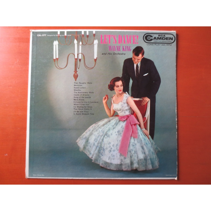 WAYNE KING, Let's DANCE, Wayne King Records, Wayne King Albums, Vintage Vinyl, Vinyl Records, Vinyl Albums, 1955 Records