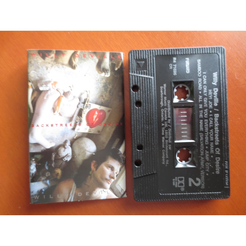 WILLY DEVILLE, BACKSTREET, 1992 Cassette Tape, Vintage Cassette