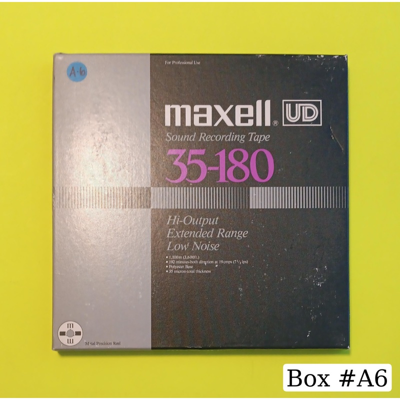 Maxell UD Sound Recording Tape 35-180 Japan Metal Reel Used - Blank Media