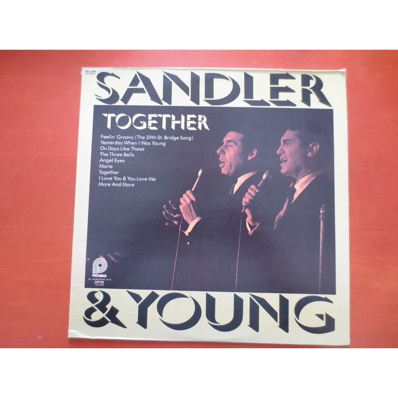 SANDLER and YOUNG, TOGETHER, Pop Album, Vintage Vinyl, Pop Vinyl, Records, Pop Records, Vinyl Record, Vinyl, 1974 Records