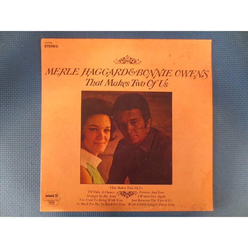 MERLE HAGGARD, Bonnie OWENS, Country Record, Vintage Vinyl, Merle Haggard Album, Records, Vinyl Record, Vinyl, 1972 Records