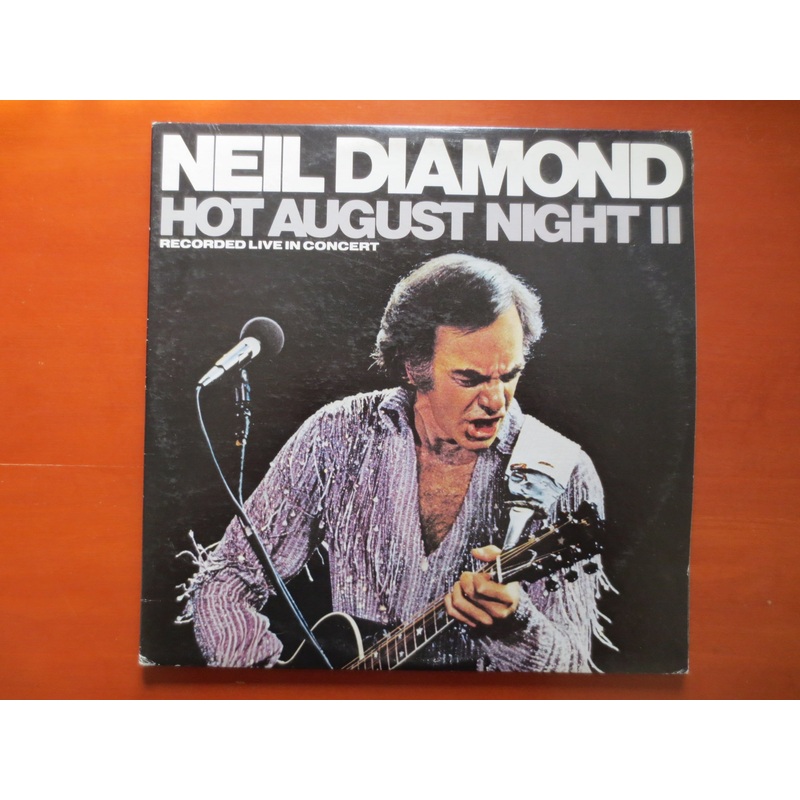 NEIL DIAMOND, Hot August Night II, Double Album, Vintage Album, 1978 Record, Vinyl Lp