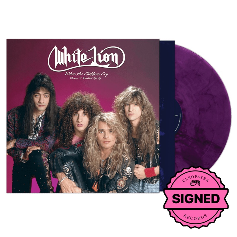 White Lion - When The Children Cry - Demos & Rarities 83-89 (Purple Marble Vinyl - Signed by Mike Tramp)
